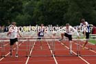 Mens and Boys hurdles at the Northern Inter-Counties under-17s and 15s at Witton Park, Blackburn. Photo: David T. Hewitson/Sports for All Pics